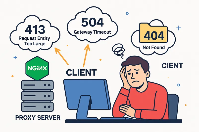 Three Common Nginx Errors Solved: 413, 504, and Static File Handling (Docker Edition)